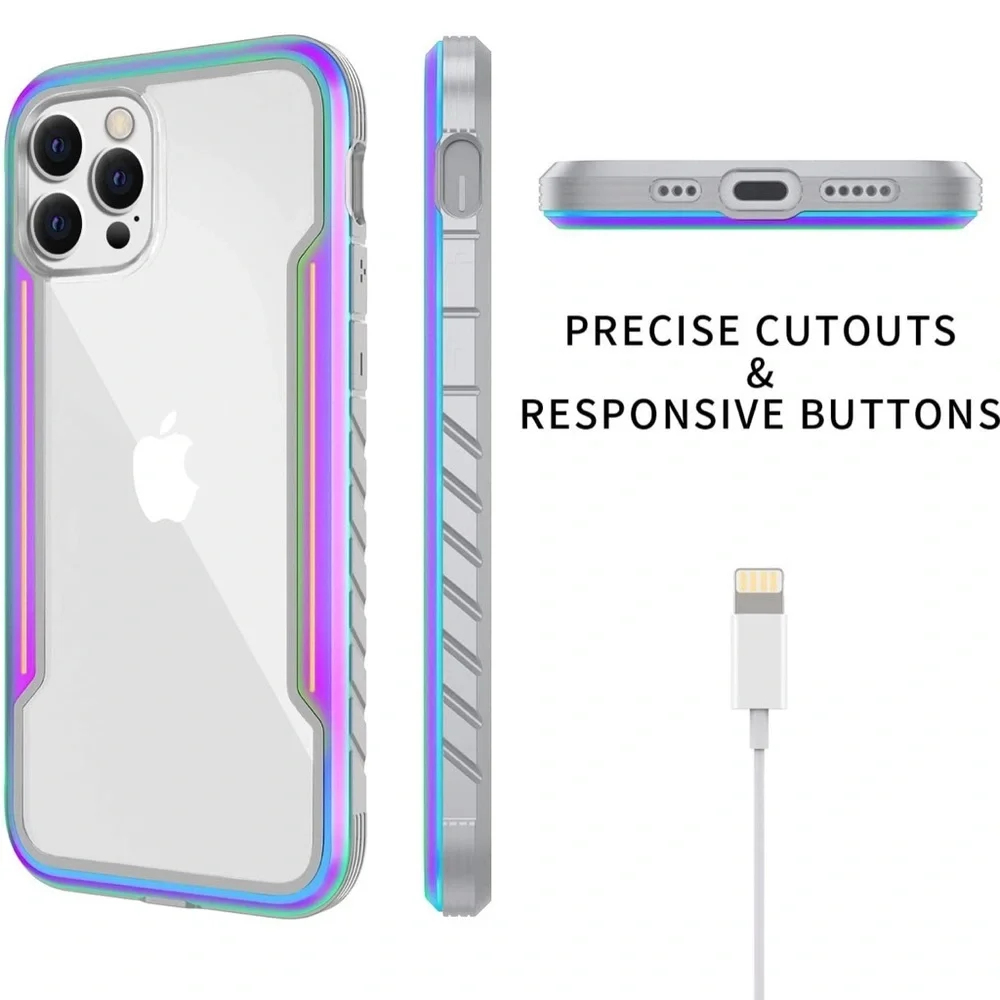 Military grade for iPhone/iPhone 12 Pro Case, Colorful